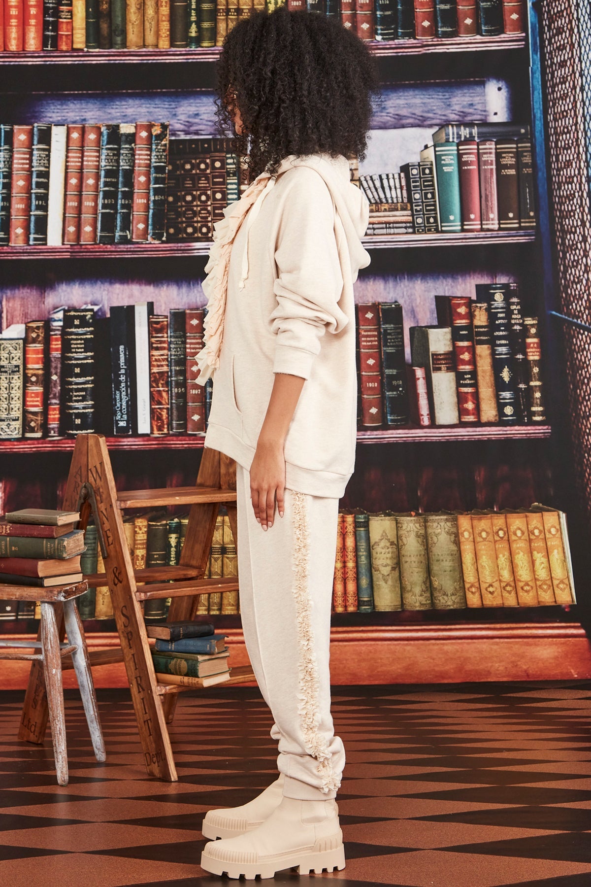 Shop It's A Ruff Line Trouser | Oatmeal - Cooper by Trelise Cooper