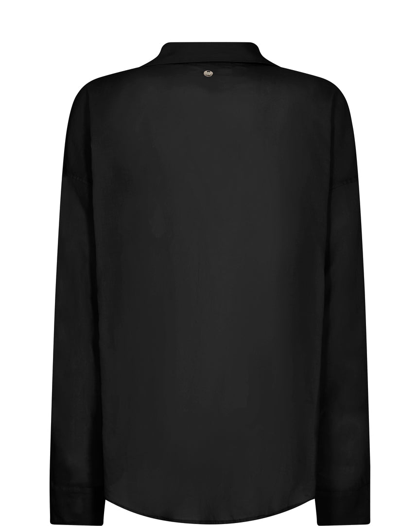Shop Jelena Voile Shirt | Black - Mos Mosh
