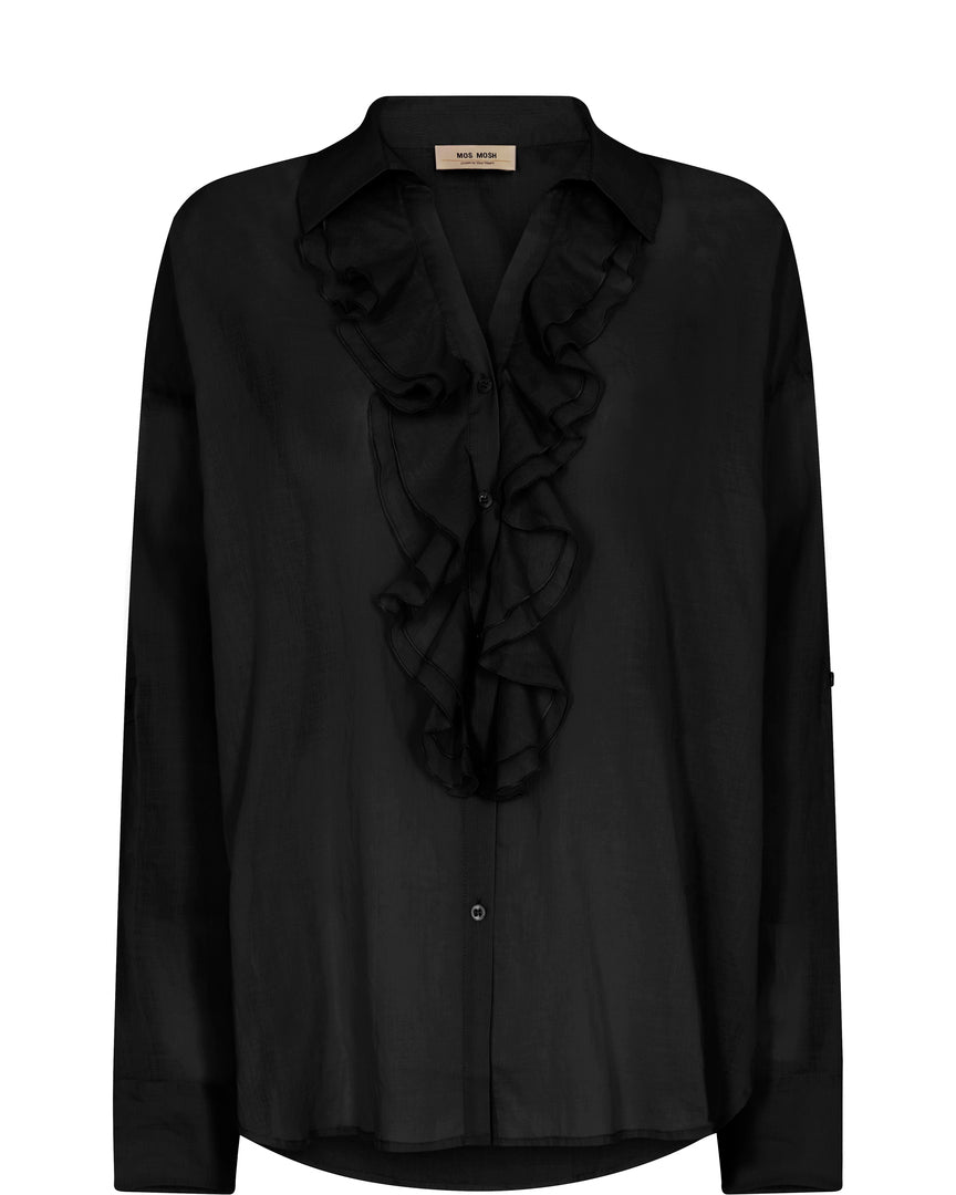 Shop Jelena Voile Shirt | Black - Mos Mosh