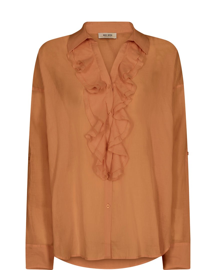Shop Jelena Voile Shirt | Pecan Brown - Mos Mosh