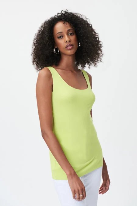 Shop Jersey Solid Sleeveless Tank Top Style 232269 | Exotic Lime - JOSEPH RIBKOFF