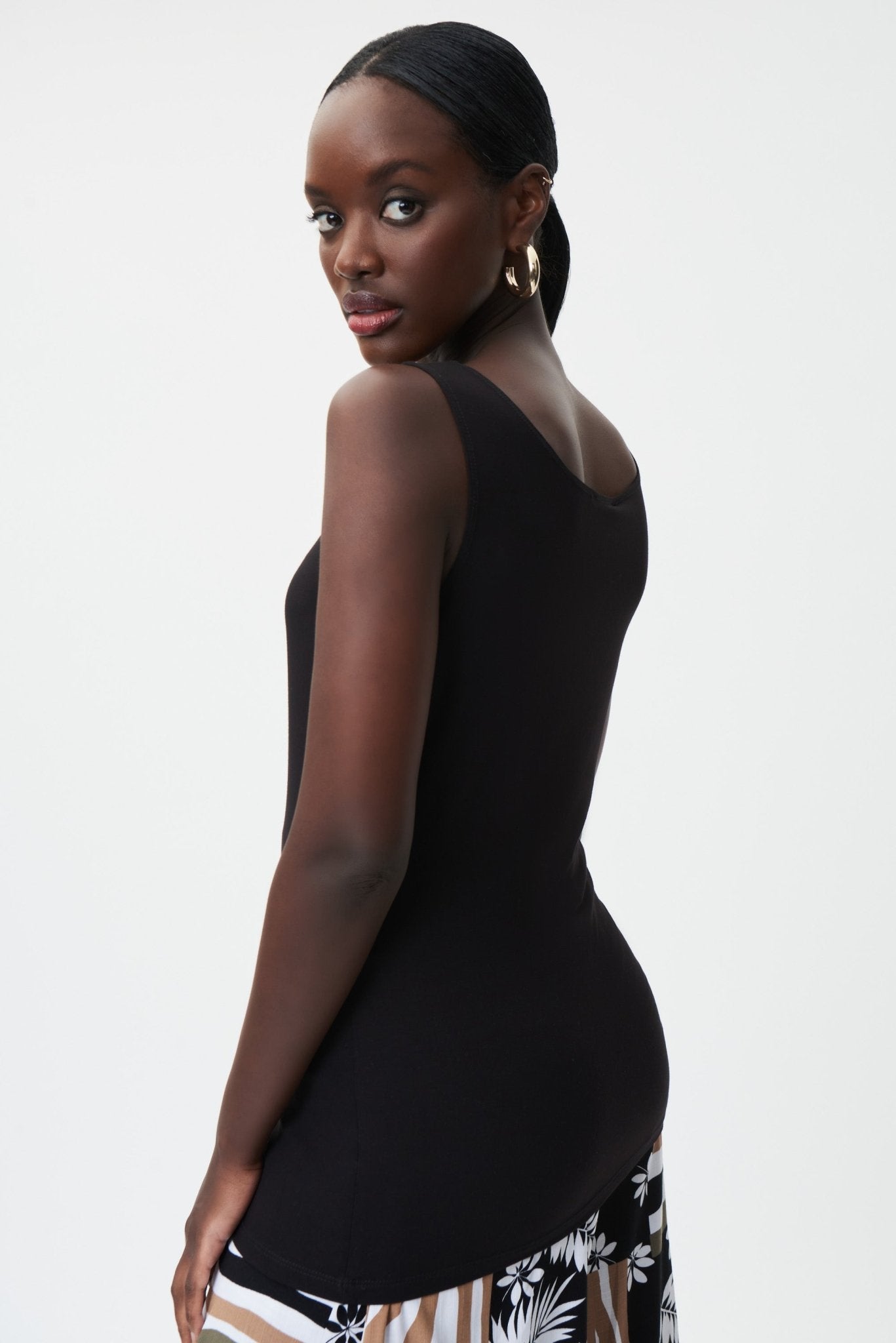 Shop Jersey Solid Sleeveless Tank Top Syle 232269 | Foliage Green - JOSEPH RIBKOFF