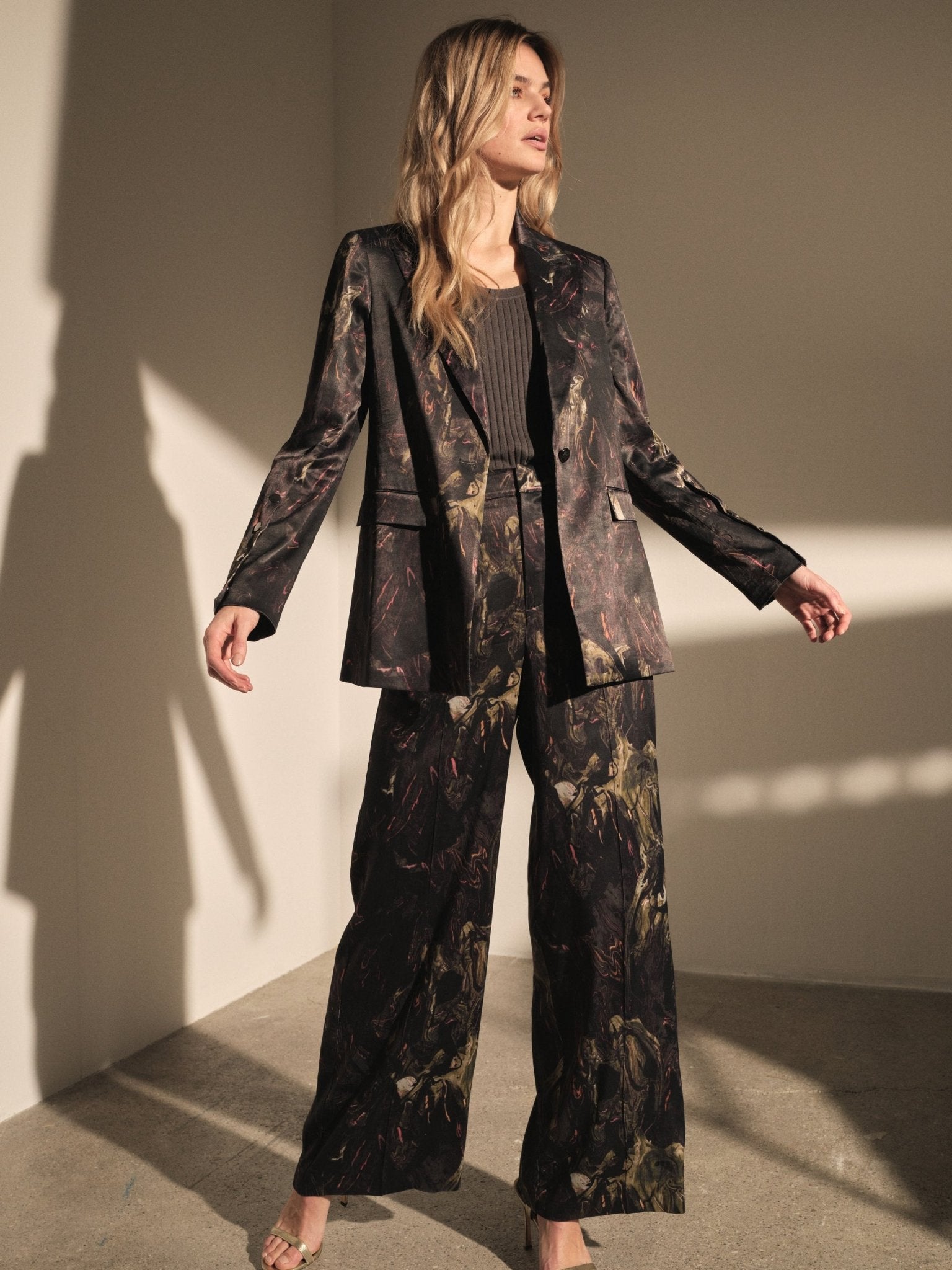 Shop Jules Marble Pant | Black - Mos Mosh