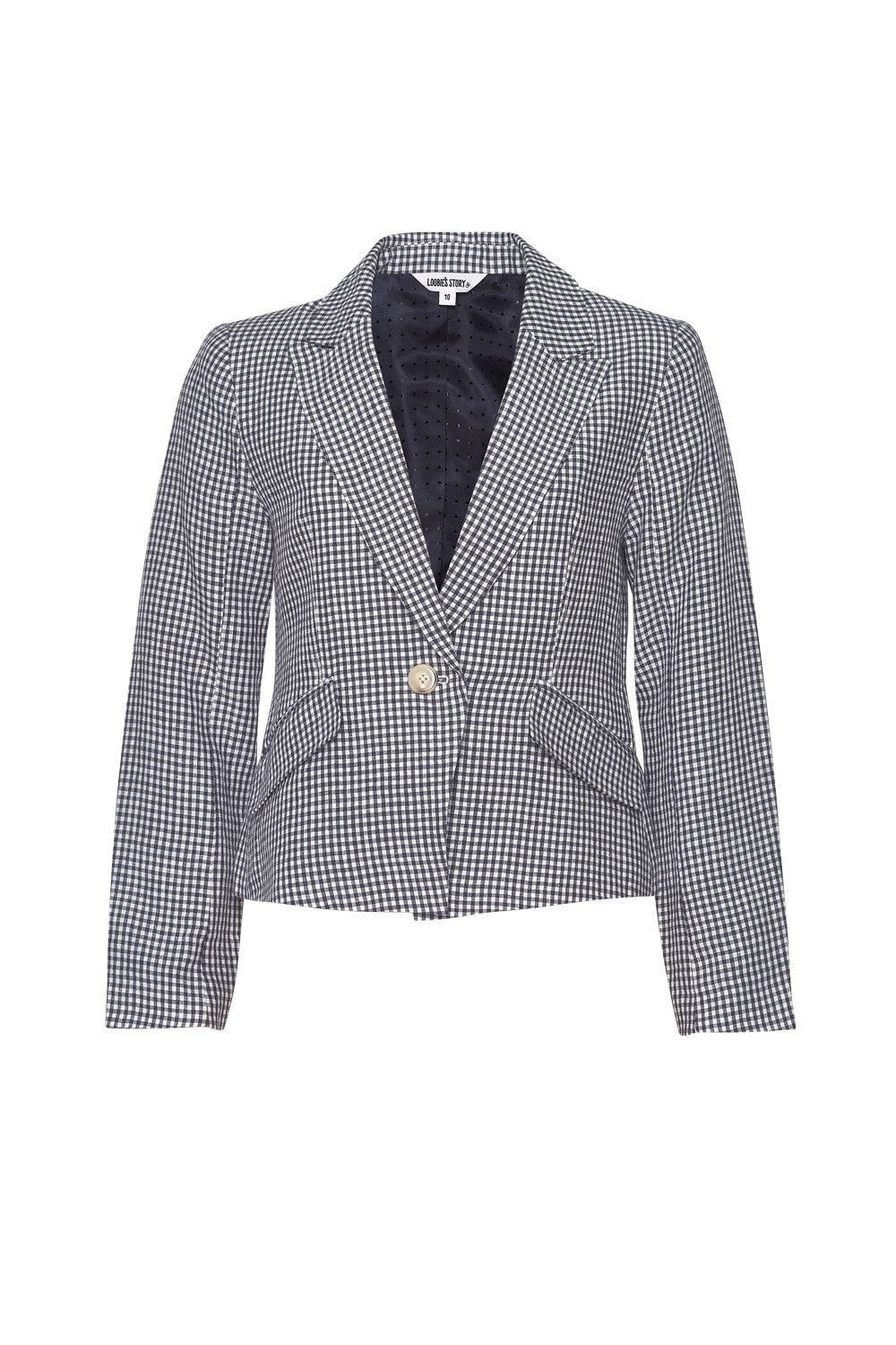 Shop Kidston Jacket | Indigo Check - Loobies Story