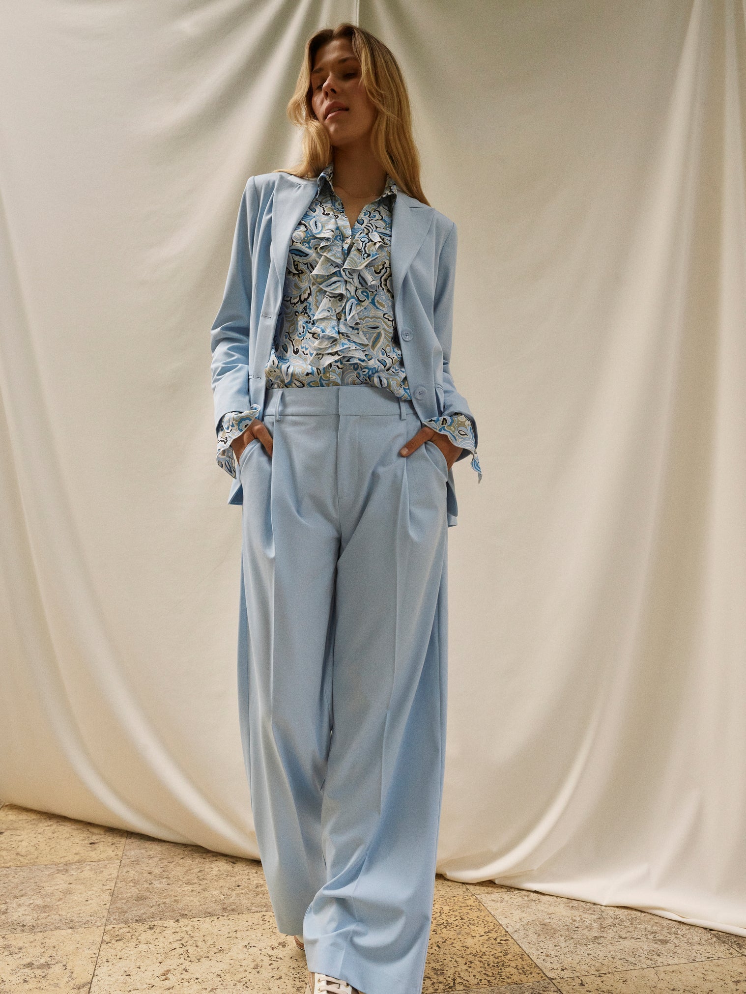 Shop Lani Hazel Pant | Clear Sky - Mos Mosh