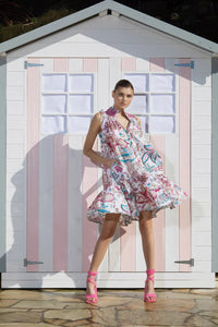 Shop Leo Midi Dress in Zoey Print - Lola Australia