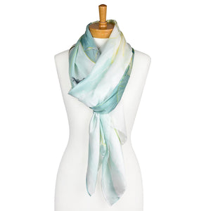 Shop Lily Pad Scarf in Light Teal - Taylor Hill Scarves