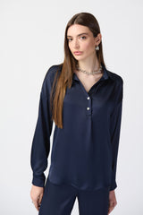 Joseph Ribkoff Long Sleeve Satin Top