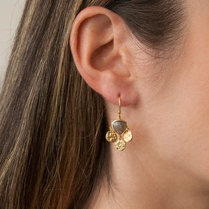 Shop Lotus Earrings - Gold - Bianc