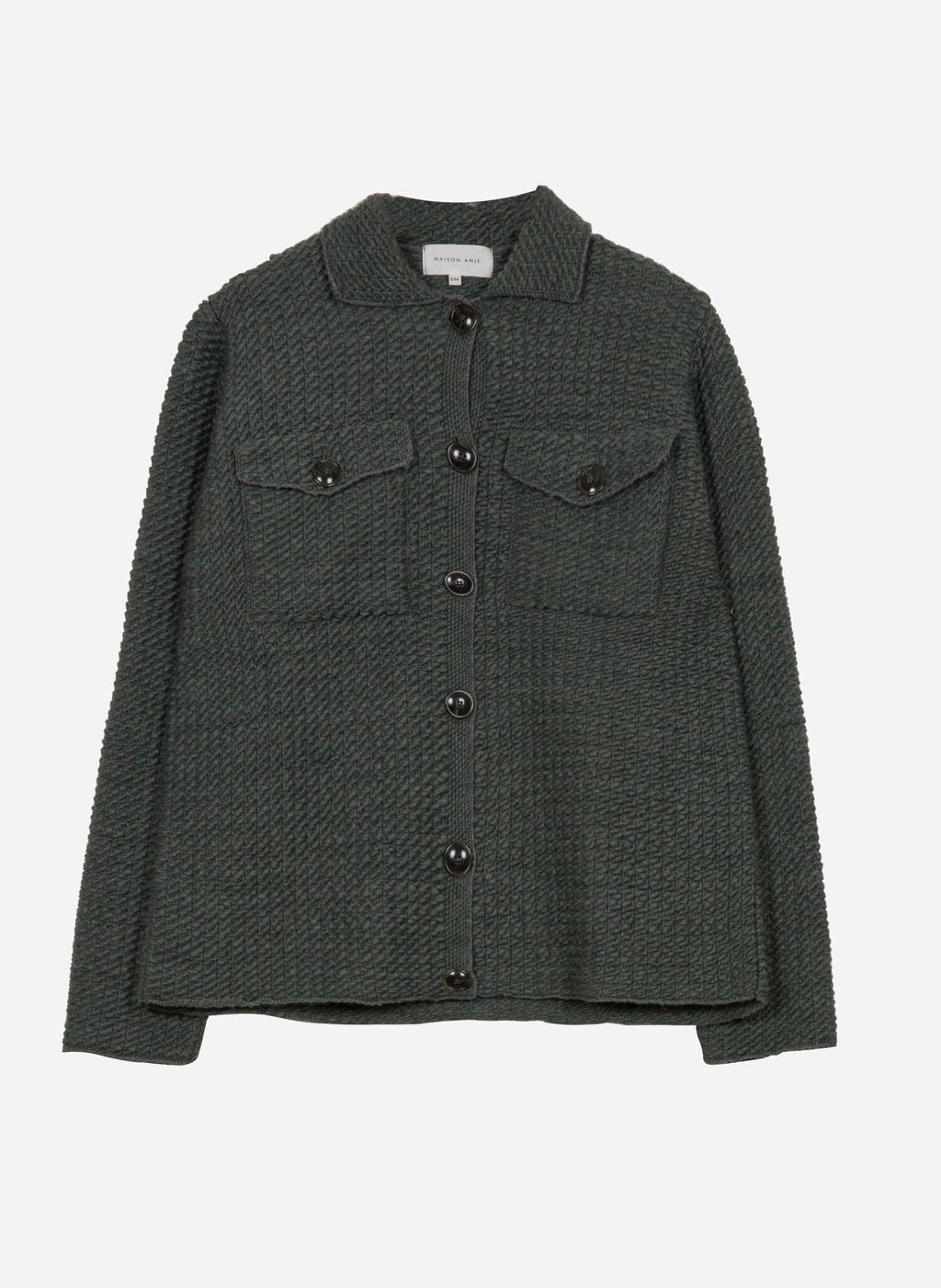 Shop Maison Anje Ledition Collar Button Cardigan - Maison Anje