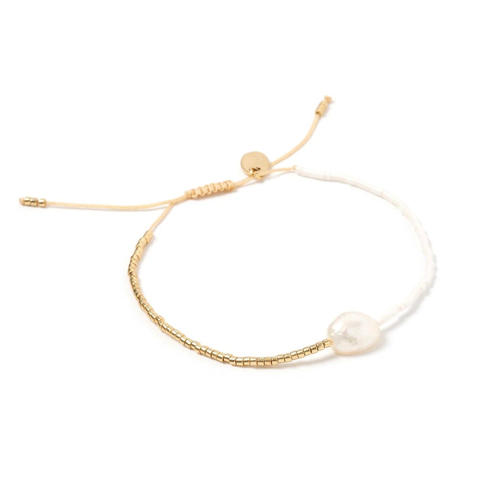 Shop Matilda Pearl & Glass Beaded Bracelet | White - Arms Of Eve