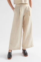 Shop Metalen Pant │ Gold Linen - Elk The Label