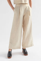 Elk Metalen Gold Linen Wide Leg Pant
