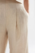 Shop Metalen Pant │ Gold Linen - Elk The Label