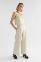 Shop Metalen Pant │ Gold Linen - Elk The Label