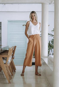 Shop Milla Linen Pant in Natural - Humidity Lifestyle