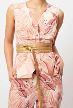 Shop Milton Leather Belt | Gold - ONCEWAS