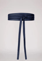 Shop Milton Leather Belt | Navy - ONCEWAS