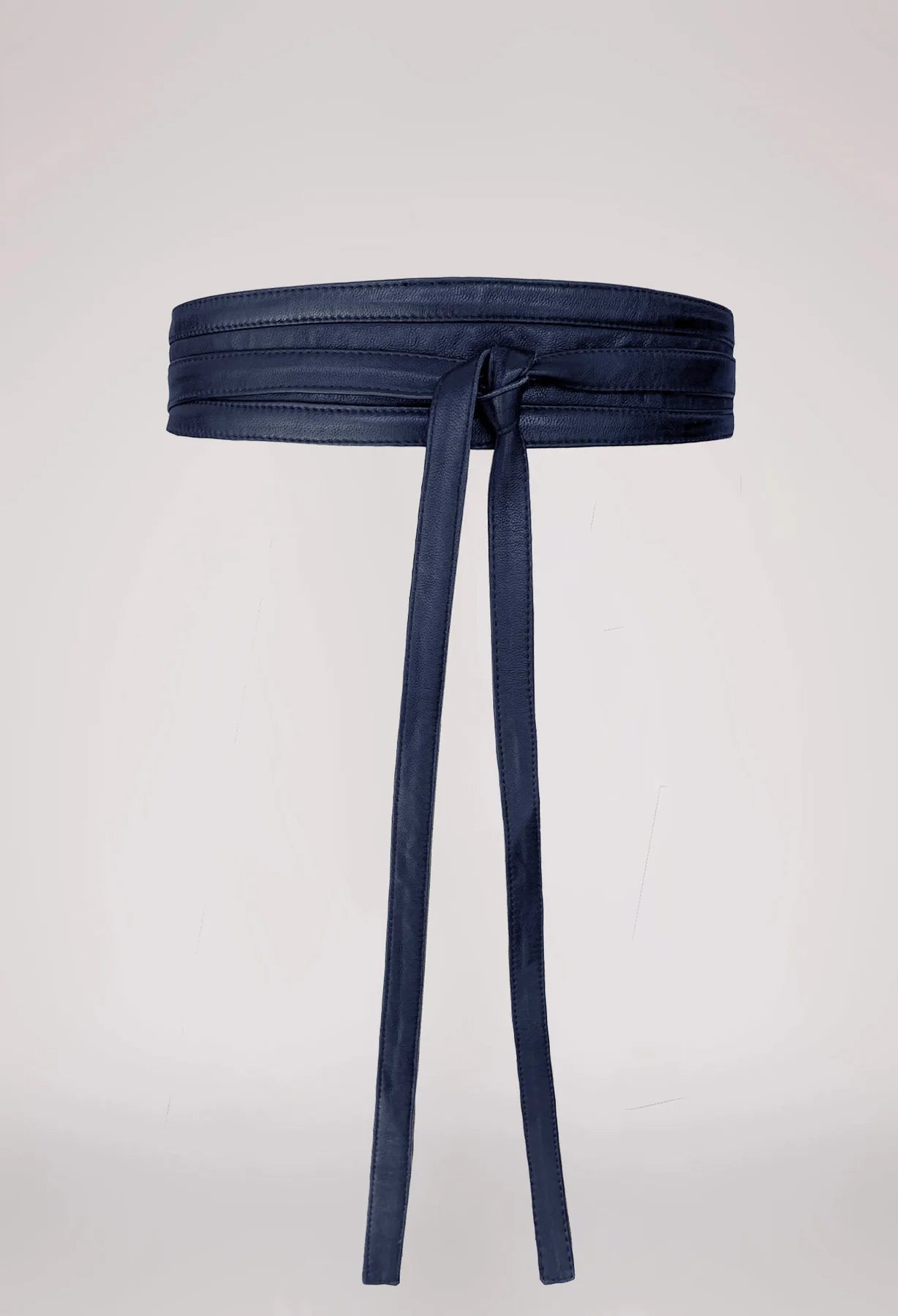 Shop Milton Leather Belt | Navy - ONCEWAS