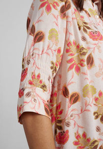 Shop Mos Mosh Therica Floral SS Shirt | Silver Pink - Mos Mosh
