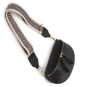 Shop Obsessed Leather Bumbag with Adjustable Strap | Black - Hi Ho & Co