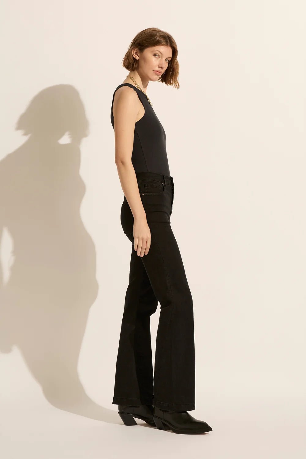 Shop Outland Denim Ren High Rise Flare Jean | Black - Outland Denim