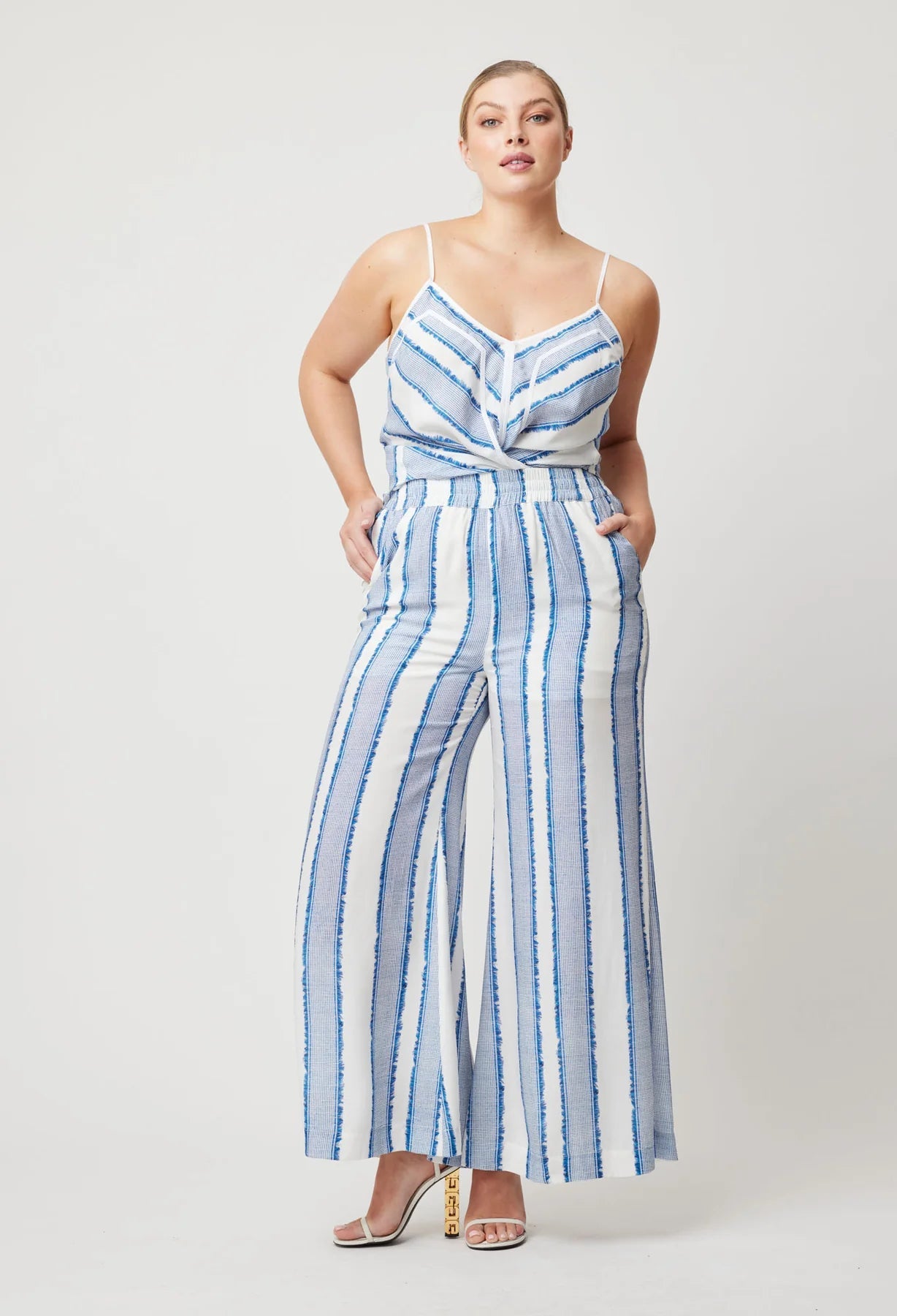 Shop Panama Viscose Cami | Sorrento Stripe - ONCEWAS