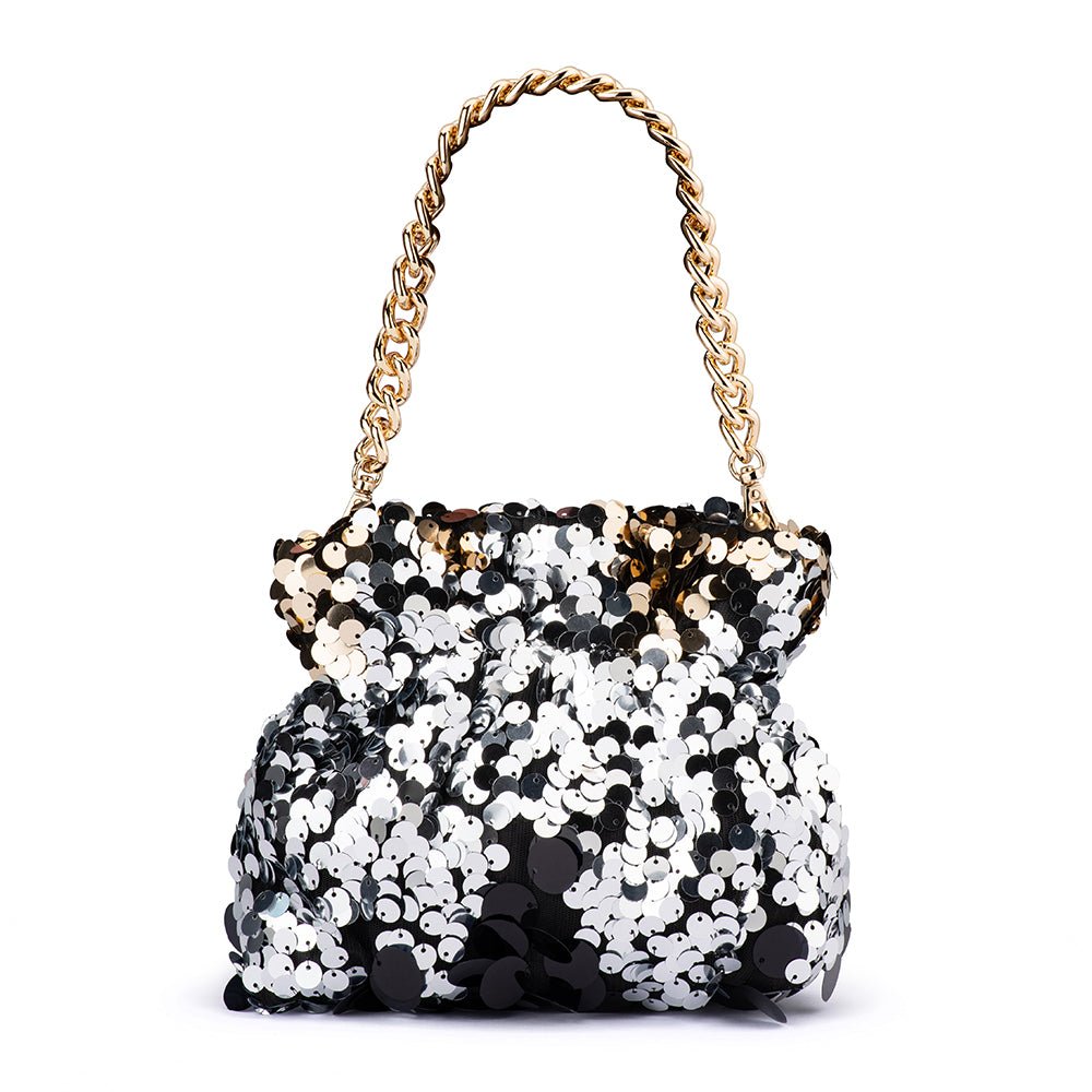Shop Pedro Sequin Pouch | Black - Olga Berg