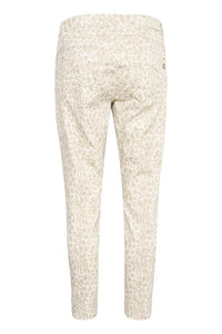 Shop Penora Twill 7/8 Pant in Cobblestone Leopard by Cream - Cream