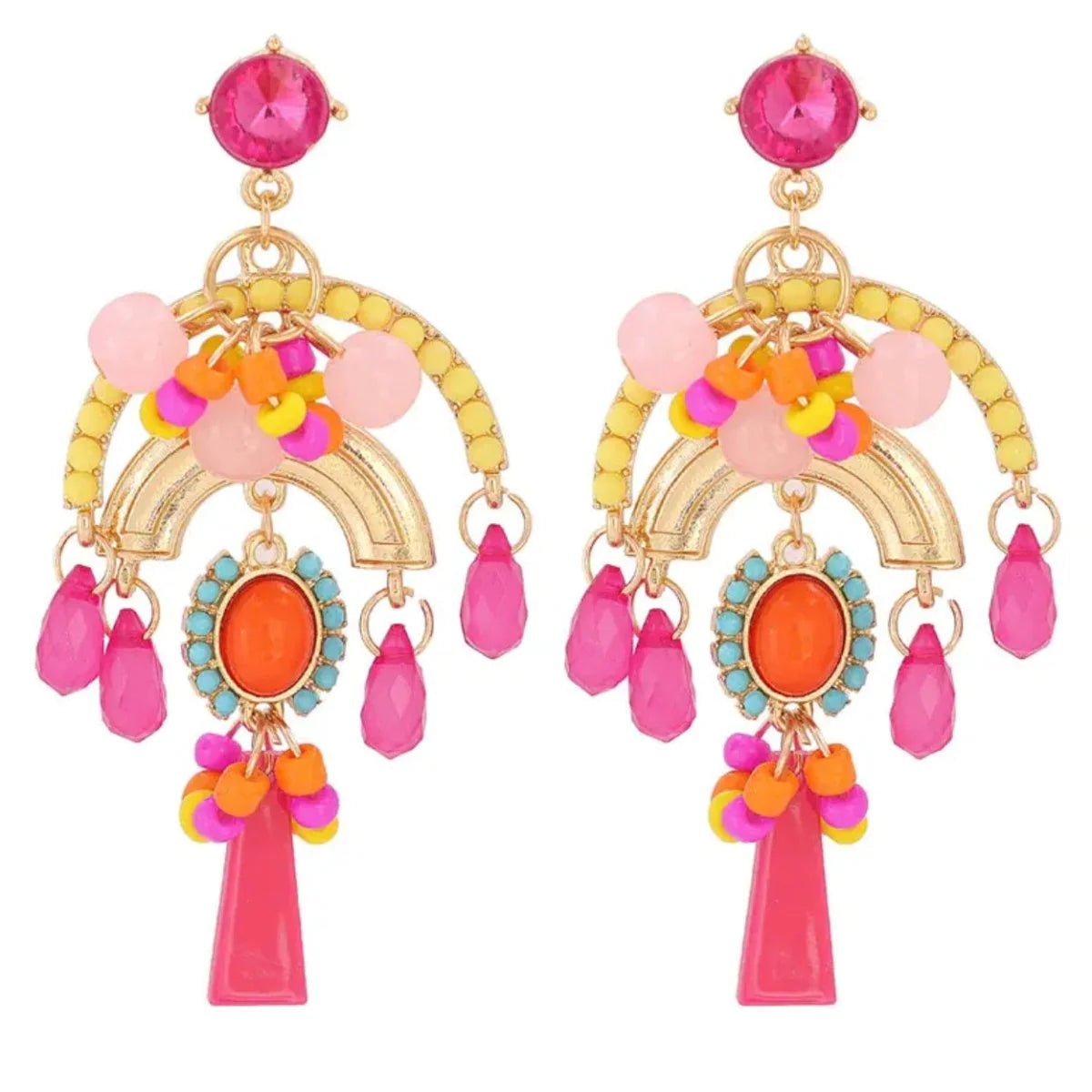 Shop Plum Petal Large Boho Addina Earrings | Candy - Plum Petal