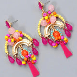 Plum Petal Large Boho Addina Earrings – Candy