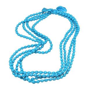 Shop Portia Silk Satin Handmade Beads | Cornflower Blue - D-Lux