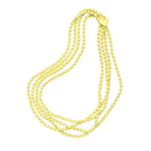 Shop Portia Silk Satin Handmade Beads | Limeade Yellow - D-Lux