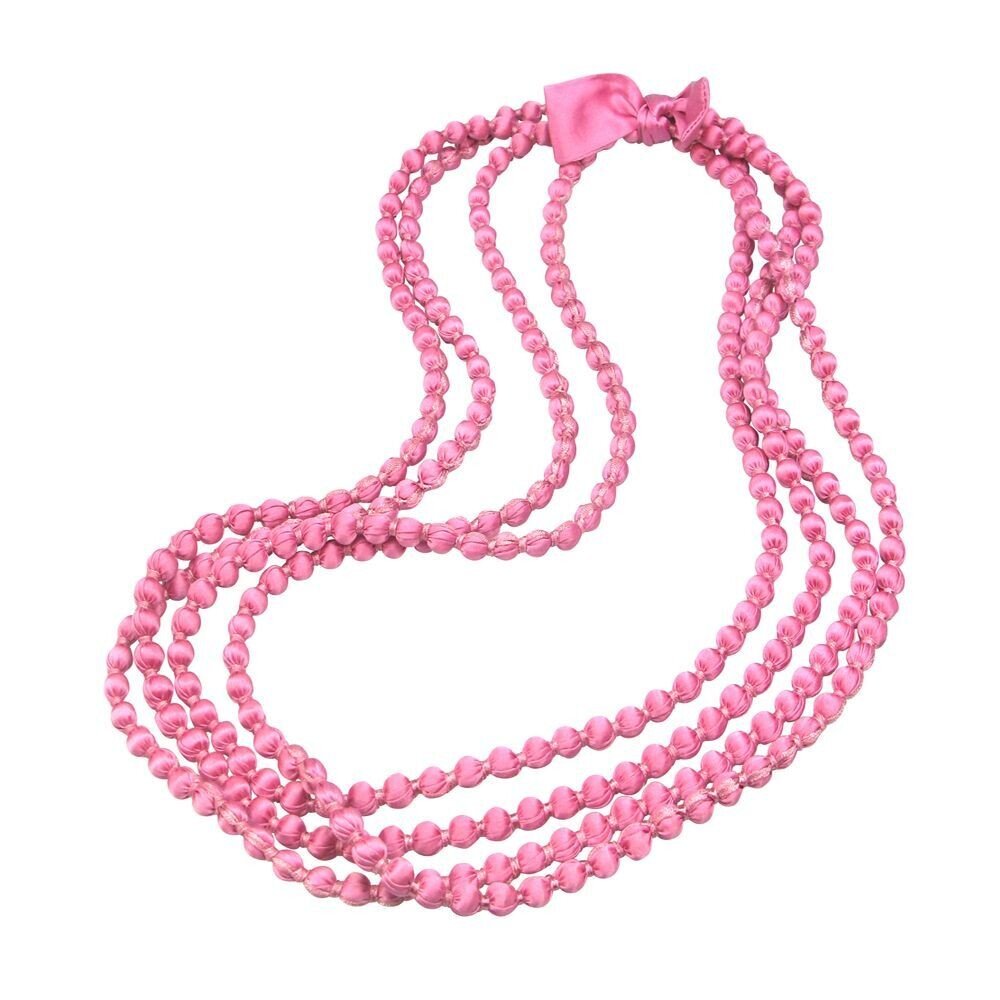 Shop Portia Silk Satin Handmade Beads | Rose Pink - D-Lux