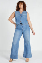 Shop PRE-ORDER Denim Vest | Light Blue - Bohemian Traders