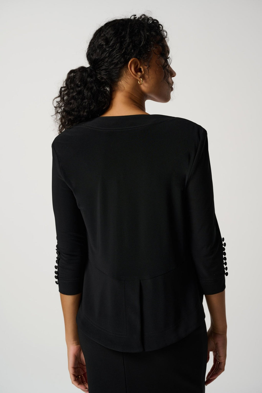 Shop PRE-ORDER Essential Cover Up Tuxedo Jacket Style 161140 | Black - Joseph Ribkoff