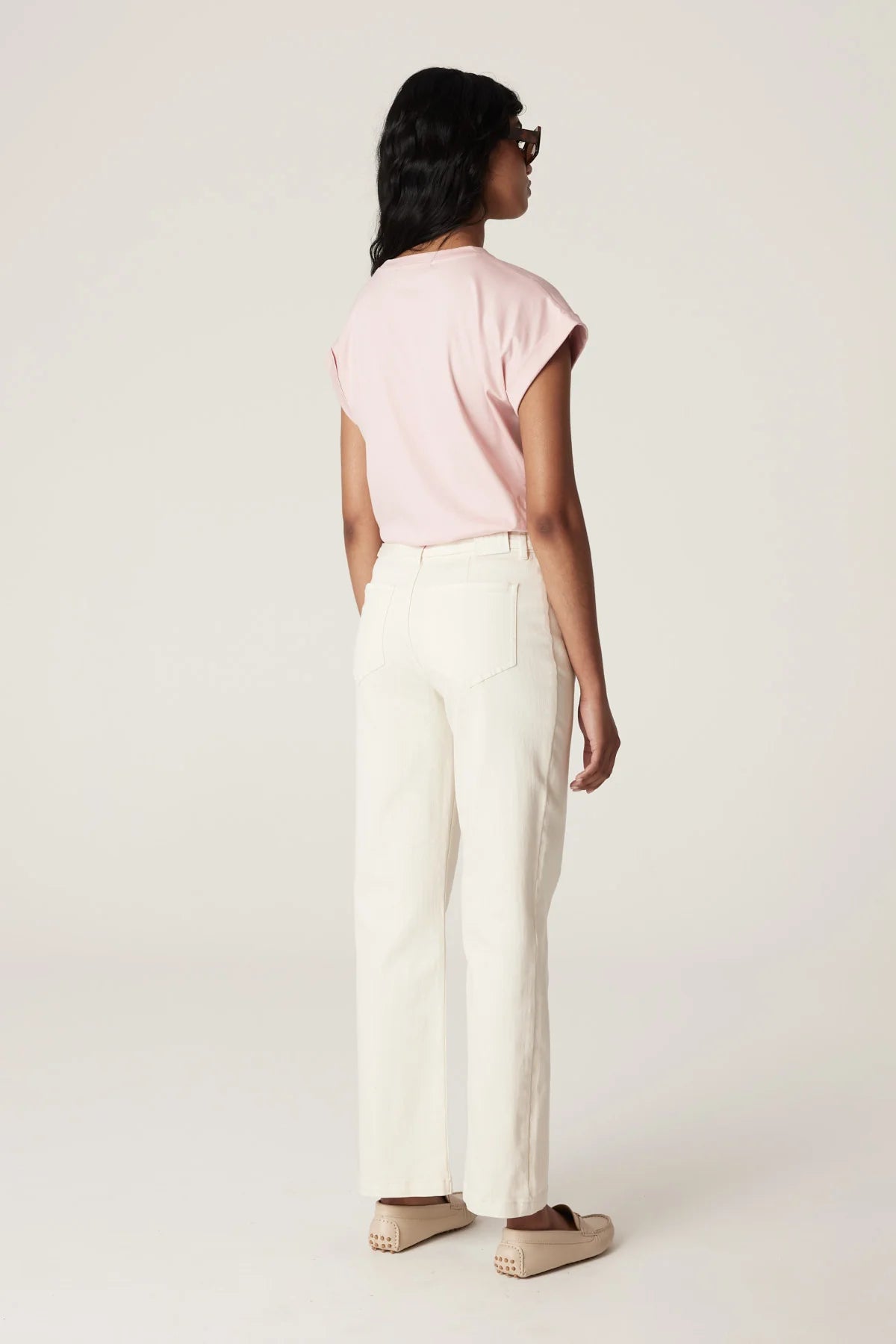 Shop PRE-ORDER Harper Drill Pant | Ecru - Cable Melbourne