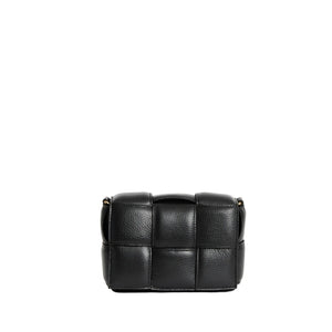 Shop PRE-ORDER Margot Leather Woven Bag | Black - Vestirsi