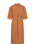 Shop PRE-ORDER Melli Cotton Dress | Pecan Brown - Mos Mosh