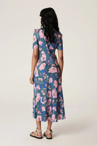 Shop PRE-ORDER Poppy Midi Dress | Pink Floral - Cable Melbourne