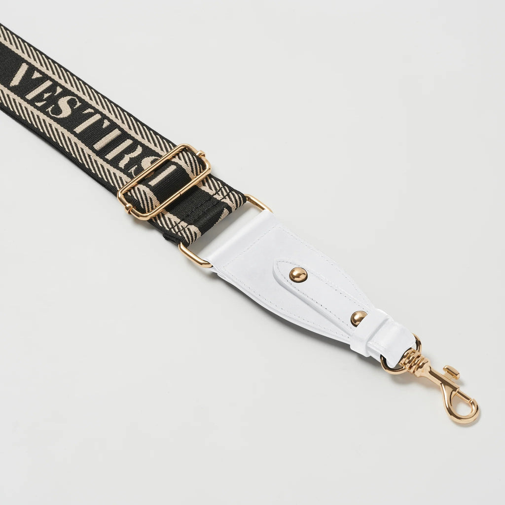 Shop PRE-ORDER Woven Strap | White Smooth Leather - Vestirsi