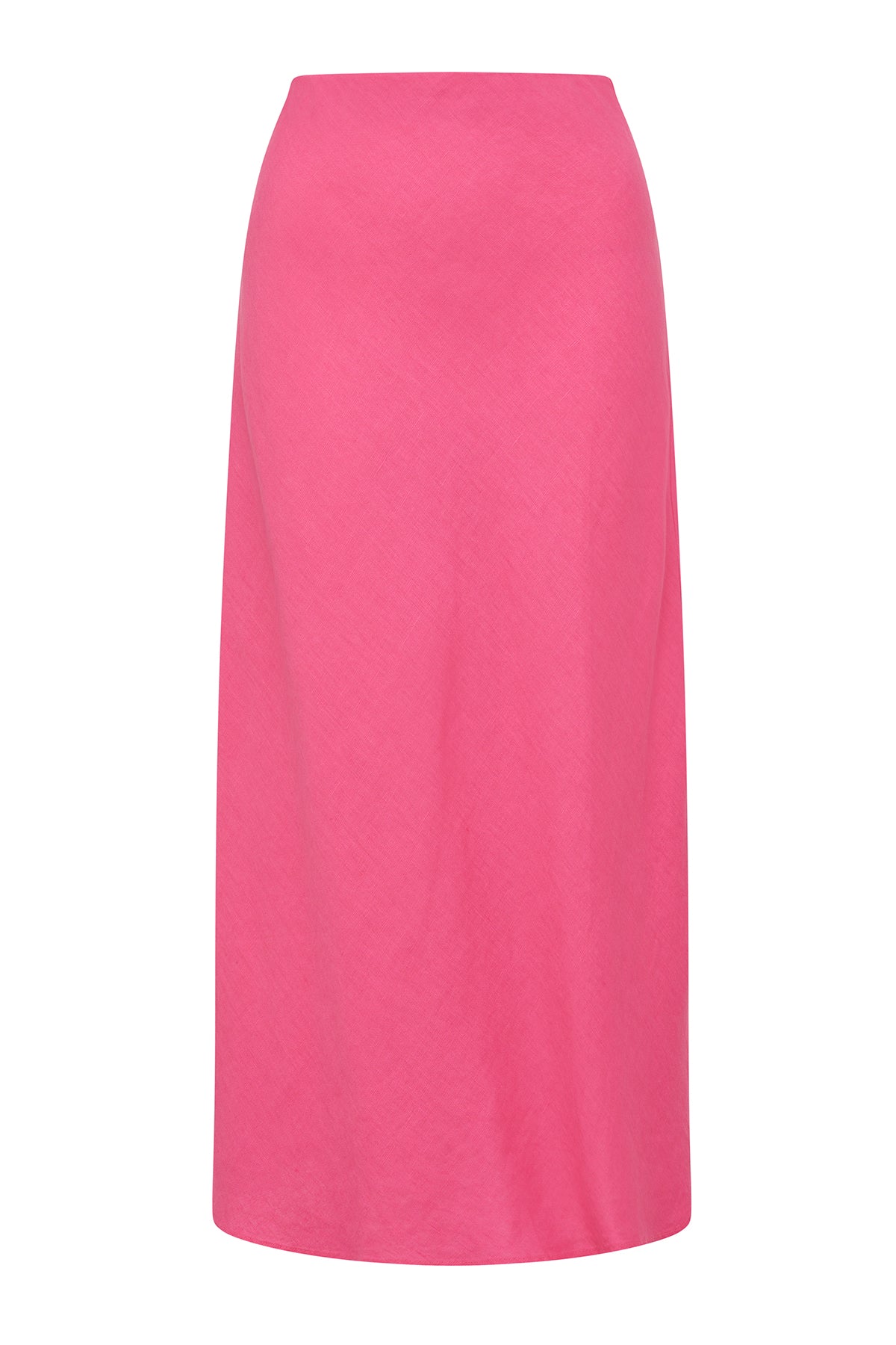 Shop Pure Linen Bias Skirt | Hot Pink - Cable Melbourne