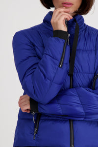 Shop Quilted Puffer Jacket | Royal Blue - Monari