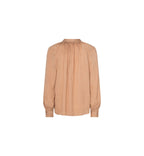 Shop Quin Jacquard Blouse in Sand - Mos Mosh