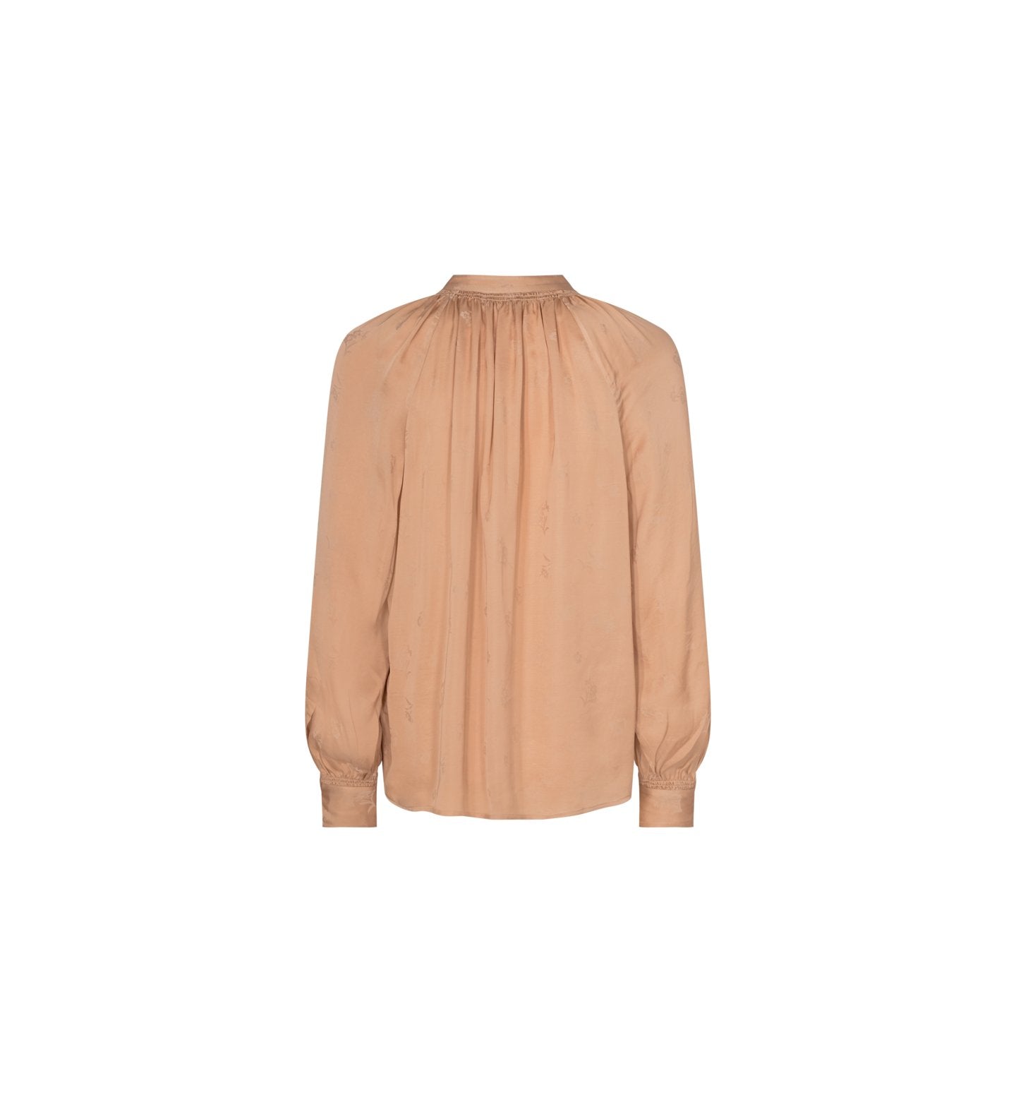 Shop Quin Jacquard Blouse in Sand - Mos Mosh