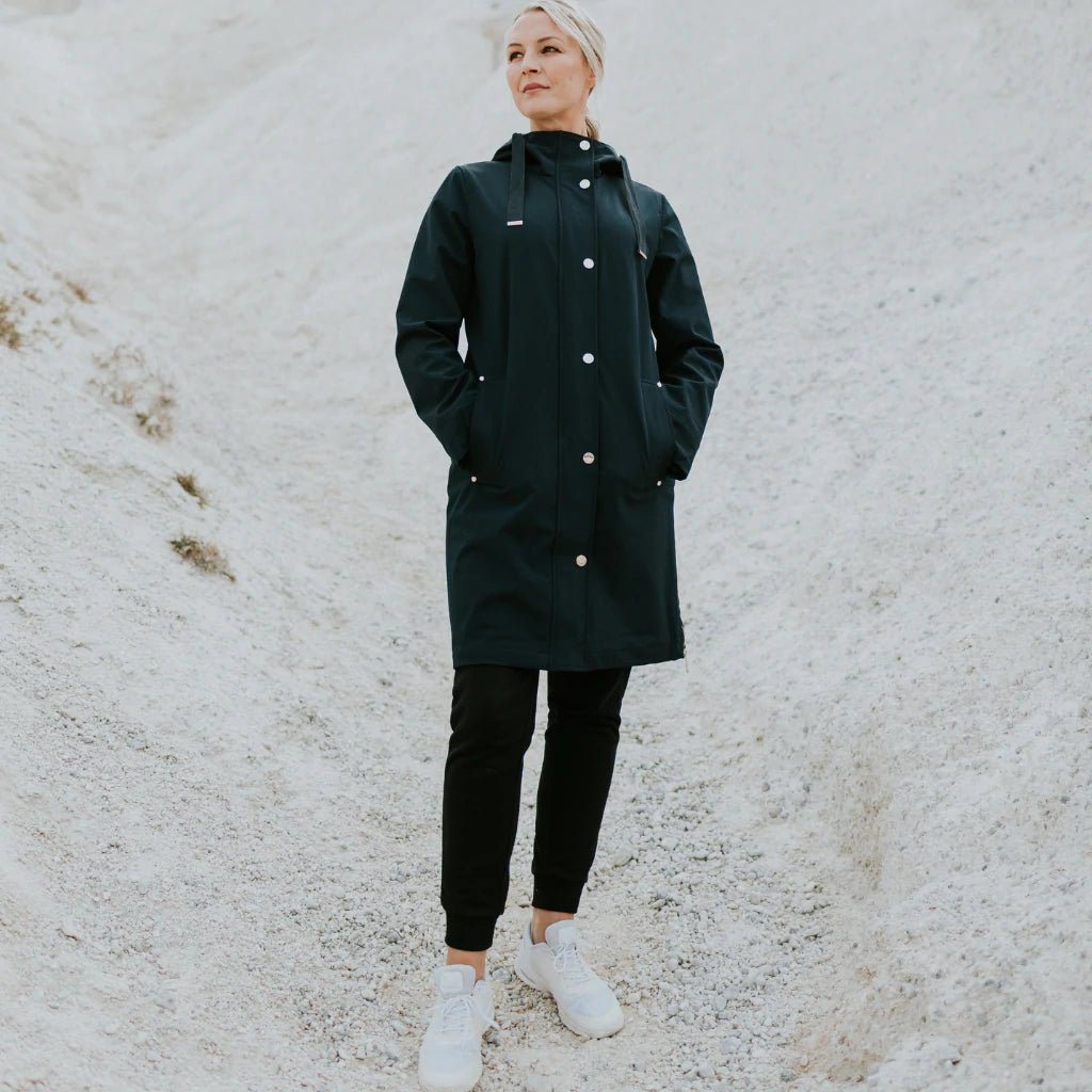 Shop Rach Women's Long Lined Soft Shell Coat - Moke