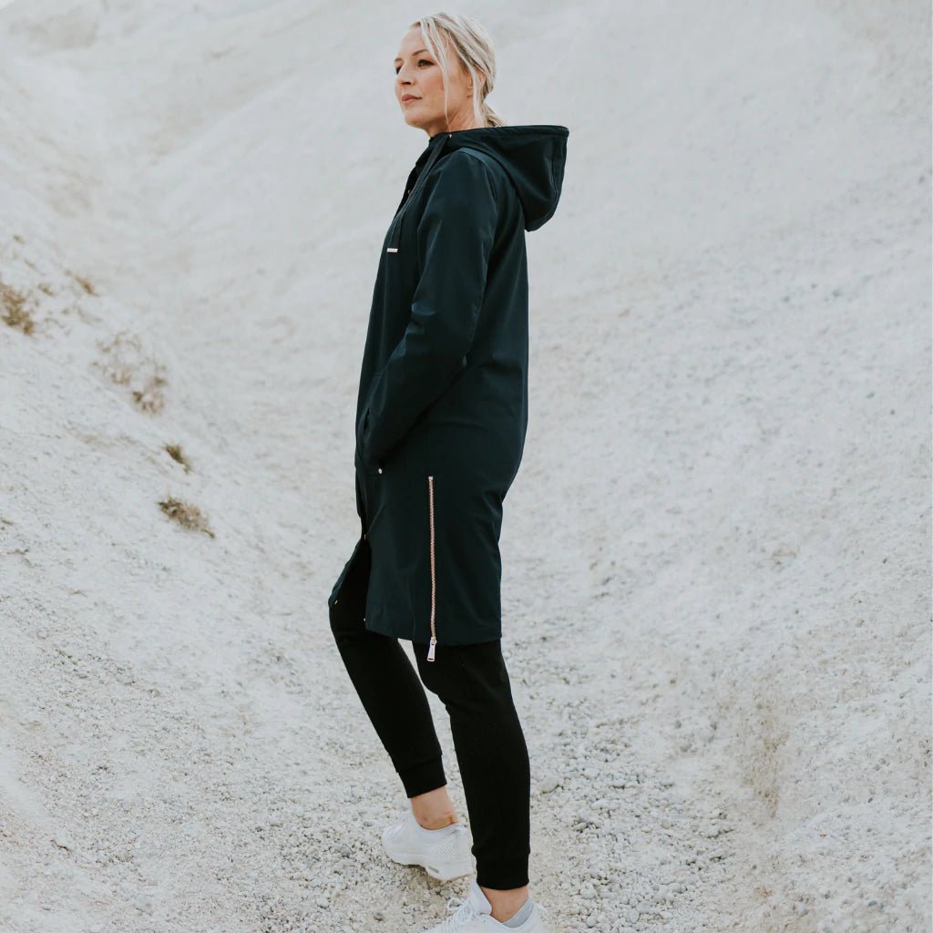 Shop Rach Women's Long Lined Soft Shell Coat - Moke