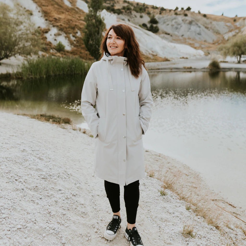 Shop Rach Women's Long Lined Soft Shell Coat - Moke