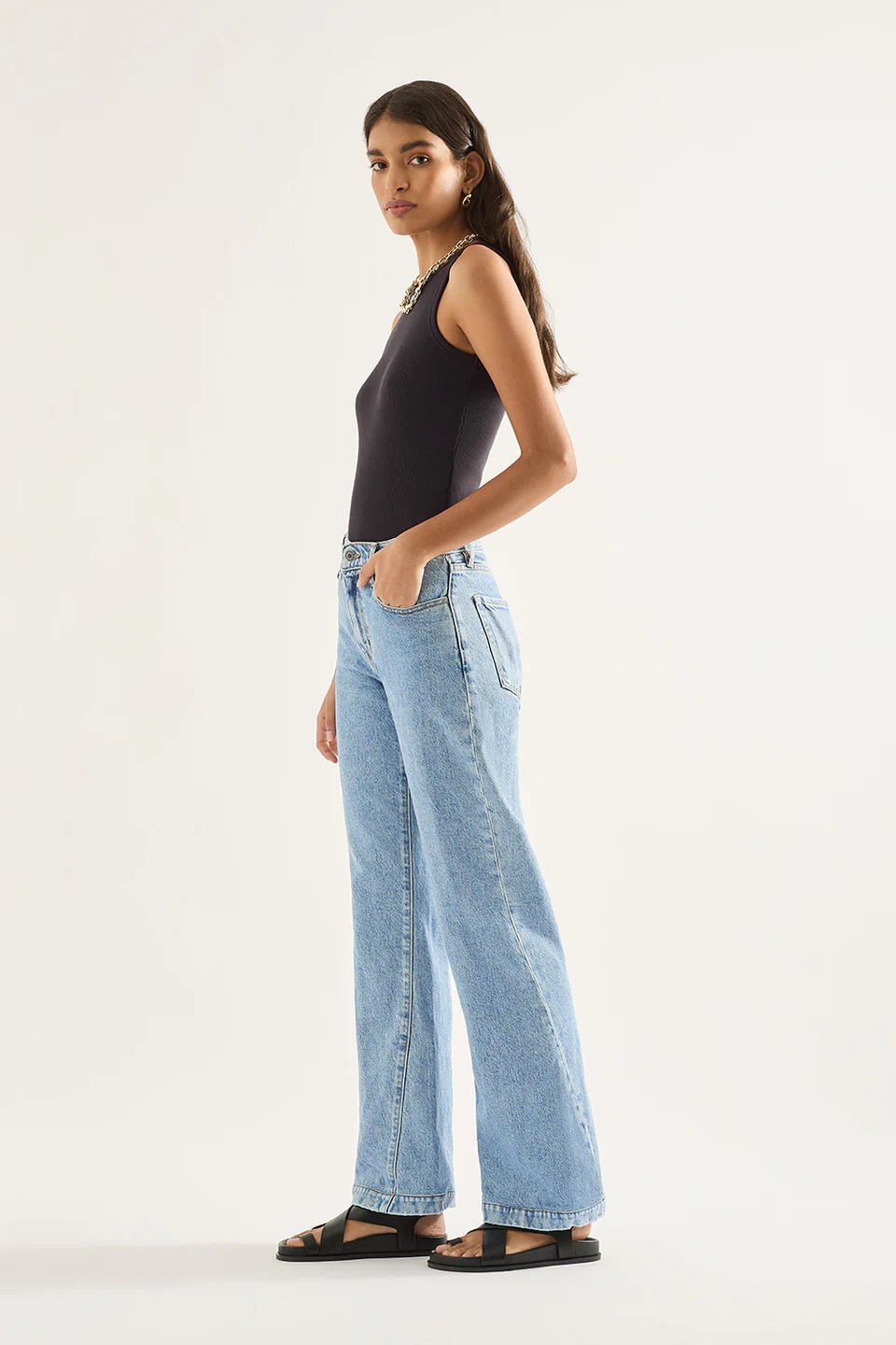 Shop Ren High Flare Jean | Era Blue - Outland Denim