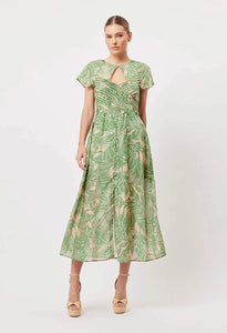 Shop Rio Cotton Silk Midi Dress | Jungle Tropico - ONCEWAS